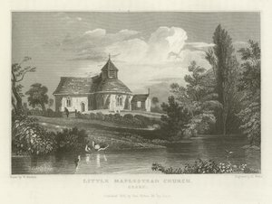 Chiesa di Little Maplestead, Essex da William Henry Bartlett
