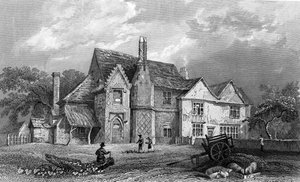Little Warley Hall, Essex, inciso da Henry Adlard, 1833 (incisione) da William Henry Bartlett