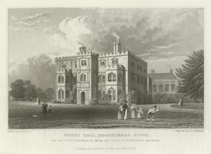 Marks Hall, Coggeshall, Essex, la residenza della signora Honeywood da William Henry Bartlett