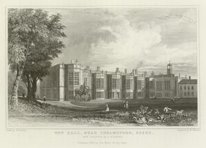 New Hall, vicino a Chelmsford, Essex, ora occupato come convento da William Henry Bartlett
