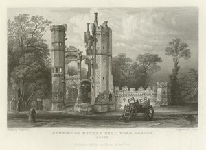Rovine di Nether Hall, vicino a Harlow, Essex