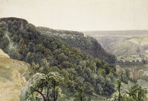 Abbazia di Rievaulx da ovest da William Henry Bartlett