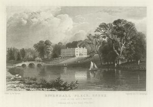 Rivenhall Place, Essex, sede del reverendo J Western da William Henry Bartlett