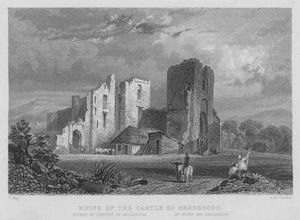 Rovine del Castello di Brederode (incisione) da William Henry Bartlett