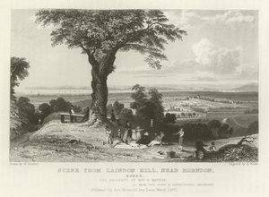 Scena da Laindon Hill, vicino a Horndon, Essex da William Henry Bartlett