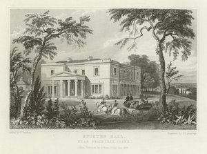 Stisted Hall, vicino a Braintree, Essex da William Henry Bartlett