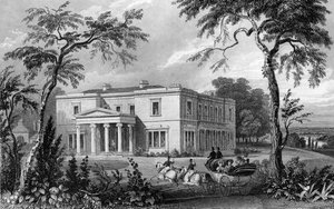 Stisted Hall, vicino a Braintree, Essex, inciso da John Carr Armytage, 1832 da William Henry Bartlett