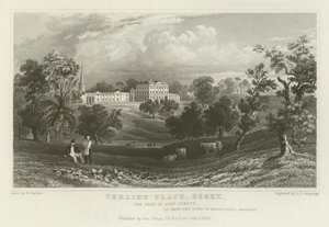 Terling Place, Essex, la residenza del generale Strutt da William Henry Bartlett
