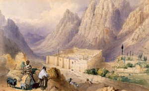 Il Convento di Santa Caterina, Monte Sinai da William Henry Bartlett