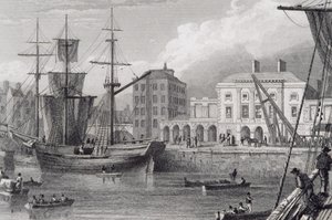 La Dogana, Limerick, Irlanda negli anni 1830, da 