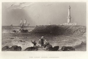 Il faro, Aberdeen da William Henry Bartlett