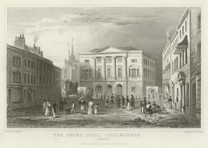 La Shire Hall, Chelmsford, Essex da William Henry Bartlett