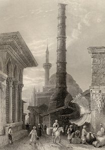 Il Tchernberle Tash, Costantinopoli, Istanbul, Turchia, inciso da J. Carter da William Henry Bartlett