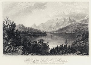 Il Lago Superiore di Killarney, preso vicino al Tunnel sulla Strada di Kenmare, Carran Tual in lontananza