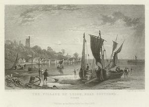Il villaggio di Leigh, vicino a Southend, Essex da William Henry Bartlett