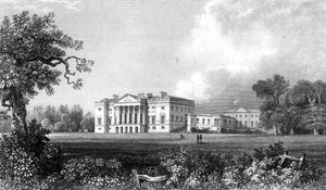 Thorndon Hall, Essex, inciso da Henry Adland, 1831 da William Henry Bartlett
