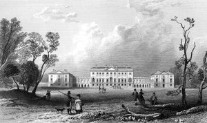 Thorndon Hall, Essex, inciso da Henry Adland, 1832 da William Henry Bartlett