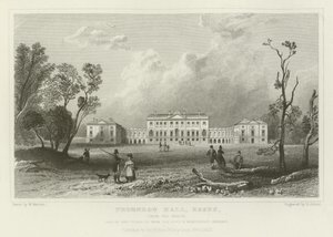 Thorndon Hall, Essex, dal nord, residenza di Lord Petrie da William Henry Bartlett