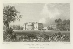 Thorndon Hall, Essex, la sede di Lord Petre da William Henry Bartlett