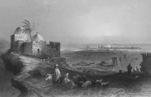 Tiro, dalla terraferma da William Henry Bartlett