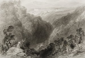 Veduta di Powerscourt dal Dargle, Contea di Wicklow, da 