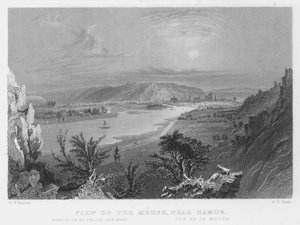 Vista sulla Mosa, vicino a Namur (incisione)