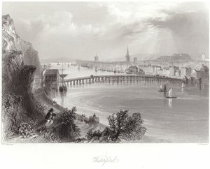 Waterford nella contea di Waterford da William Henry Bartlett