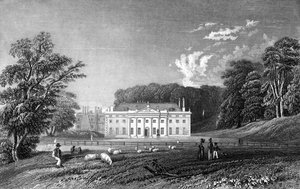 Weald Hall, Essex, inciso da John Rogers, 1833 da William Henry Bartlett