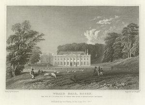 Weald Hall, Essex, la Residenza di C T Tower, Esquire da William Henry Bartlett