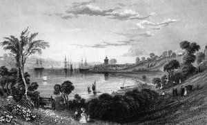 Wivenhoe, Essex, inciso da John Rogers, 1832 da William Henry Bartlett