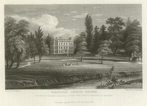 Writtle Lodge, Essex, la residenza di Vicesimus Knox, Esquire da William Henry Bartlett