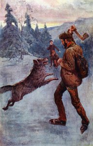 "Sparò; e la bestia, nel momento in cui stava per fare il suo balzo, cadde, ringhiando e sibilando" da William Henry Charles Groome