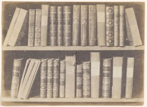 Una scena in una biblioteca, tavola VIII da The Pencil of Nature da William Henry Fox Talbot