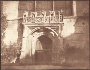 Una porta antica nel Magdalen College, Oxford da William Henry Fox Talbot