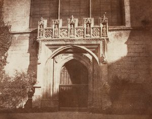Antica porta, Magdalen College, Oxford da William Henry Fox Talbot