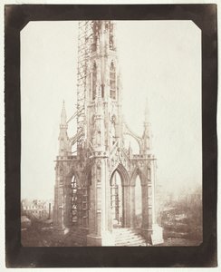 Monumento a Scott in costruzione da William Henry Fox Talbot