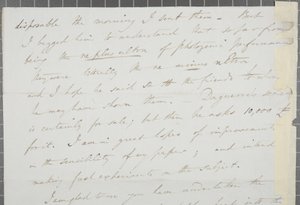 Lettera firmata da William Henry Fox Talbot a James David Forbes, 1839