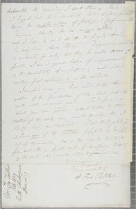 Lettera firmata da William Henry Fox Talbot a James David Forbes, 1839
