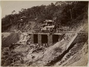 Senza titolo (Costruzione ferroviaria) da William Henry Fox Talbot