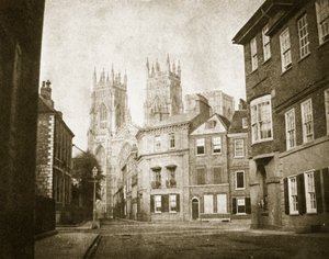 Facciata ovest, York Minster, da Lendall Street, 1845 da William Henry Fox Talbot