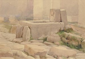 Fontana pompeiana e abbeveratoio per cavalli, 1880 da William Henry Holmes
