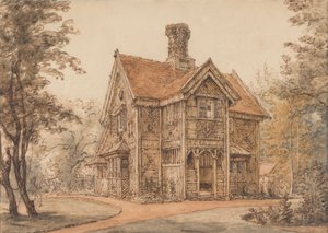 Un lodge a Cassiobury da William Henry Hunt