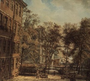 New Court: Il Tempio, Londra da William Henry Hunt
