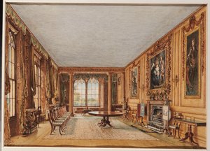 La sala da pranzo invernale del conte di Essex a Cassiobury, 1821 da William Henry Hunt