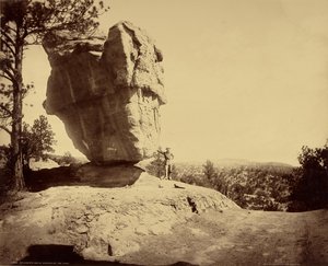 Roccia in equilibrio, Garden of the Gods, Colorado da William Henry Jackson