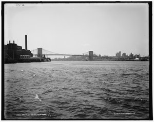 Ponte di Brooklyn, New York, c.1900
