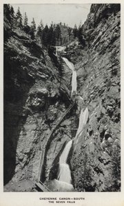 Canyon del Colorado: Cheyenne Canyon, Sud, Le Sette Cascate (foto in bianco e nero)