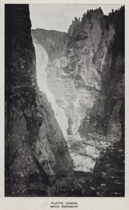 Canyon del Colorado: Platte Canon, sopra Deansbury (foto in b/n)