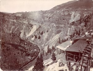 Gilman e il Canyon del Fiume Eagle, c.1880-90 da William Henry Jackson