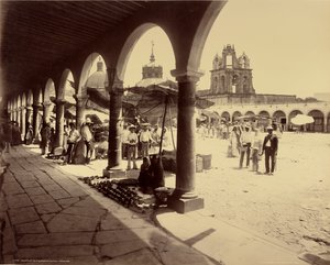 Mercato ad Aguascalientes, Messico da William Henry Jackson